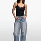 Body Mujer Pabilo Escote Encaje Negro - Miniatura 2