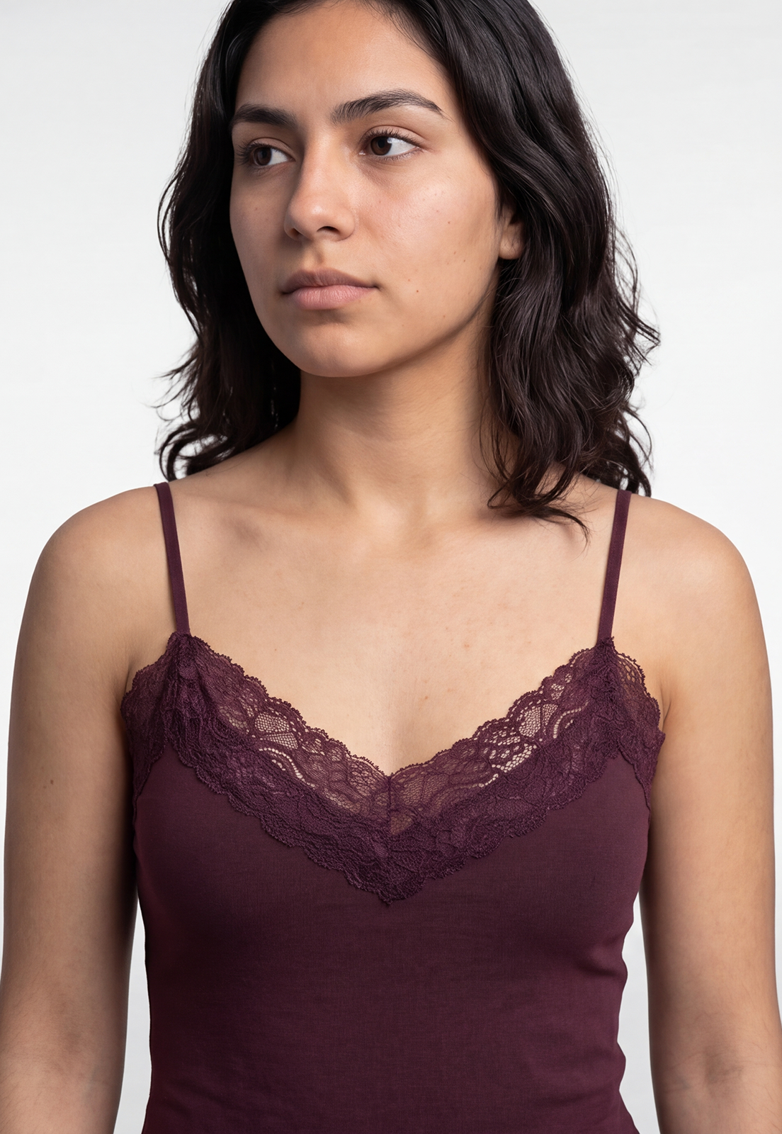 Body Mujer Pabilo Escote Encaje Uva 3