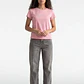 Polera Mujer Texto Brillo Rosado - Miniatura 2