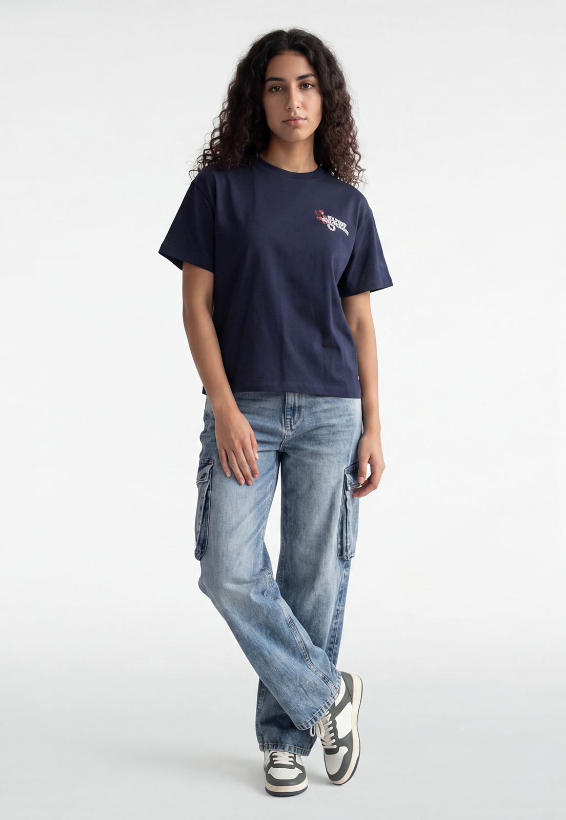 Polera Mujer Boxy Fit Bloom Azul 2