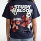 Polera Mujer Boxy Fit Bloom Azul - Miniatura 4