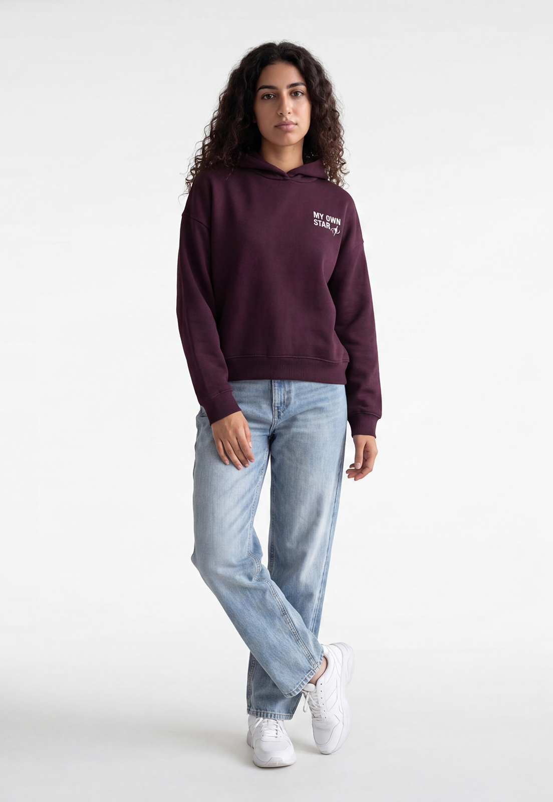 Polerón Mujer Letras Espalda Morado 2