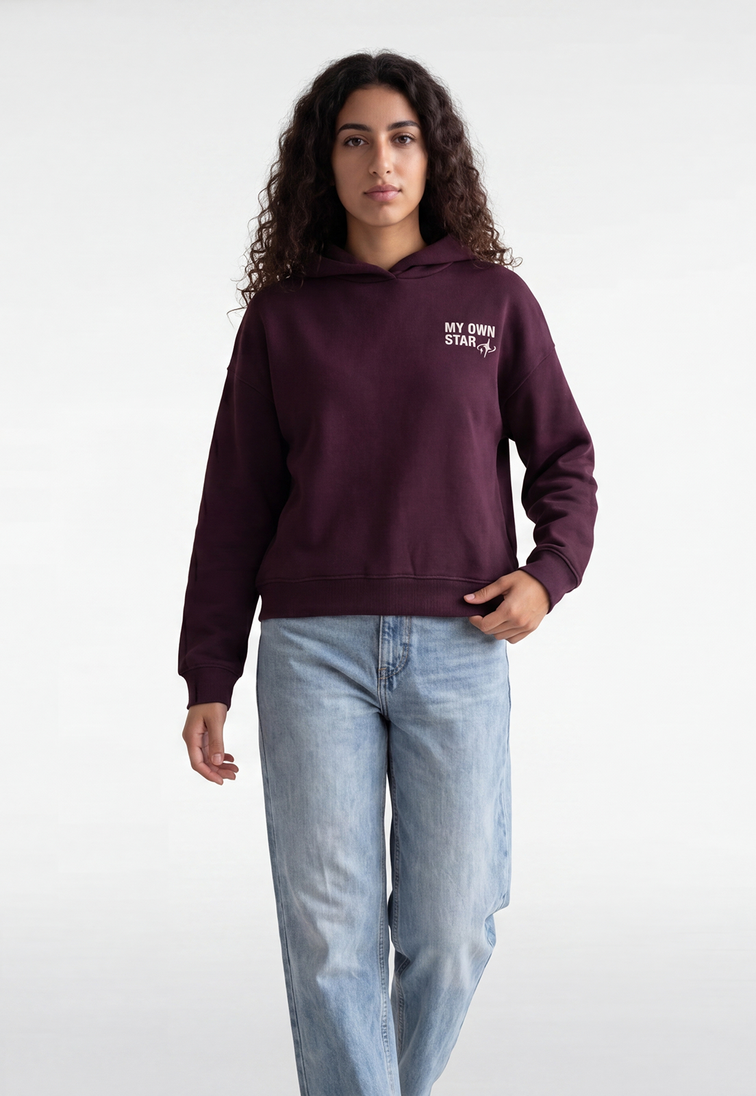 Polerón Mujer Letras Espalda Morado 1