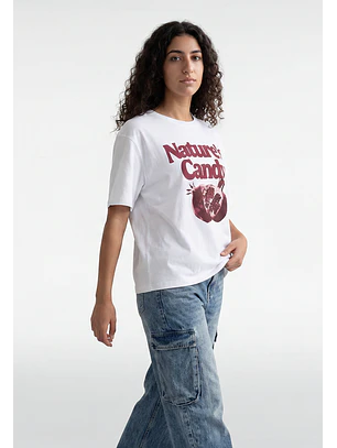 Polera Mujer Print Granada Crudo