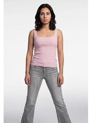 Peto Mujer Escote Cuadrado Rosado