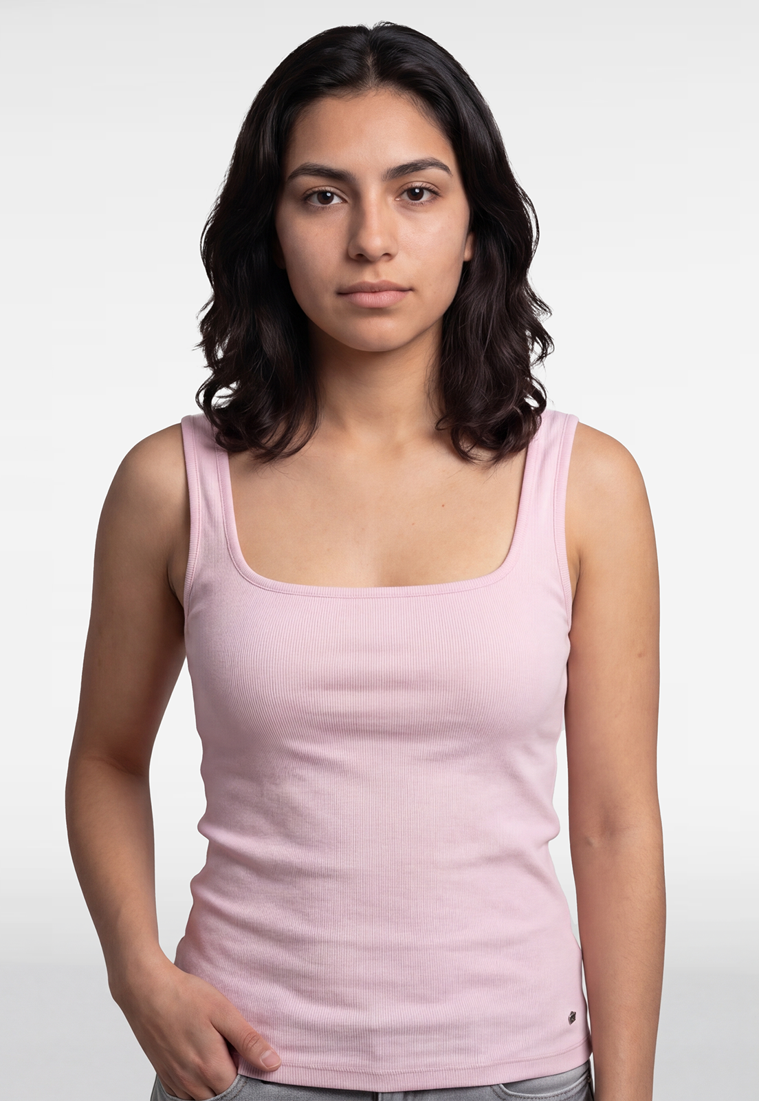 Peto Mujer Escote Cuadrado Rosado 3