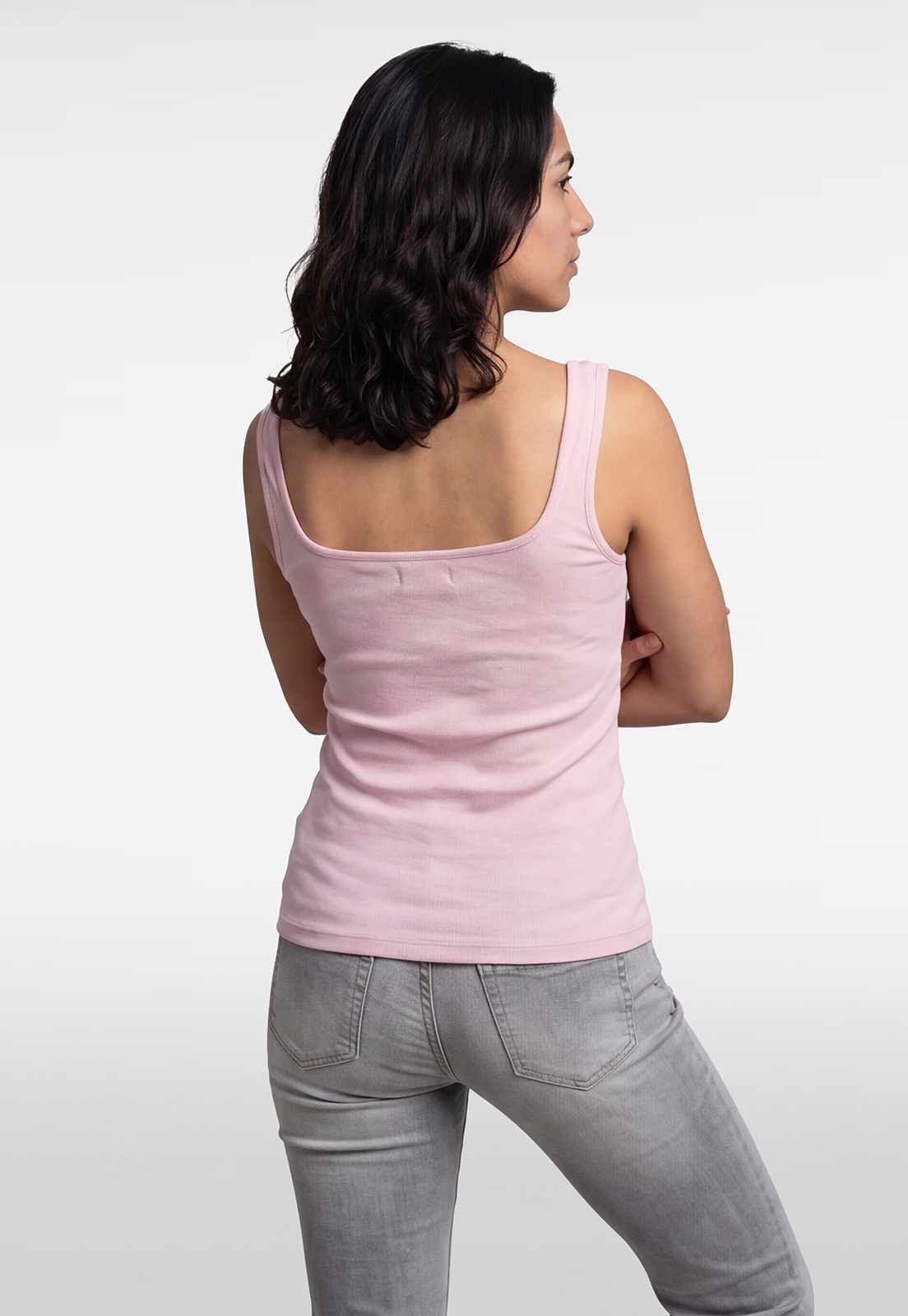 Peto Mujer Escote Cuadrado Rosado 4