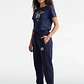 Pantalón Buzo Mujer Balloon Varsity Azul - Miniatura 4