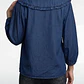 Blusa Mujer Lyocell Cuello Bobo Azul - Miniatura 4