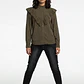 Blusa Mujer Lyocell Volantes Café - Miniatura 2
