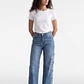Jeans Mujer Estrellas Costados Celeste - Miniatura 1