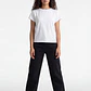 Jeans Mujer Barrel Tiro Medio Negro - Miniatura 1