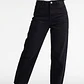 Jeans Mujer Barrel Tiro Medio Negro - Miniatura 2