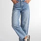 Jeans Mujer Barrel Tiro Medio Celeste - Miniatura 2