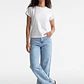 Jeans Mujer Wide Leg Cinturón Celeste - Miniatura 1