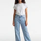 Jeans Mujer Wide Leg Cinturón Celeste - Miniatura 4