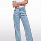 Jeans Mujer Wide Leg Cinturón Celeste - Miniatura 2