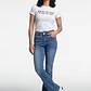 Jeans Mujer Flare Doble Botón Azul - Miniatura 4