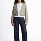 Chaqueta Mujer Trench Corto Verde - Miniatura 2