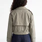 Chaqueta Mujer Trench Corto Verde - Miniatura 4