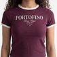 Polera Mujer Estampado Número Burdeo - Miniatura 3