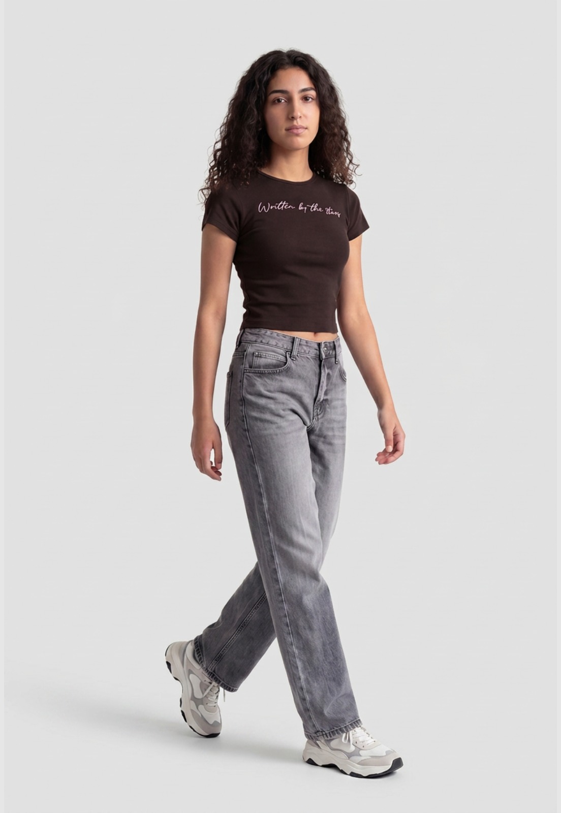 Polera Mujer Estampados Color Café 1