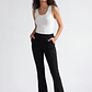 Calza Mujer Tiro Alto Flare Negro - Miniatura 4