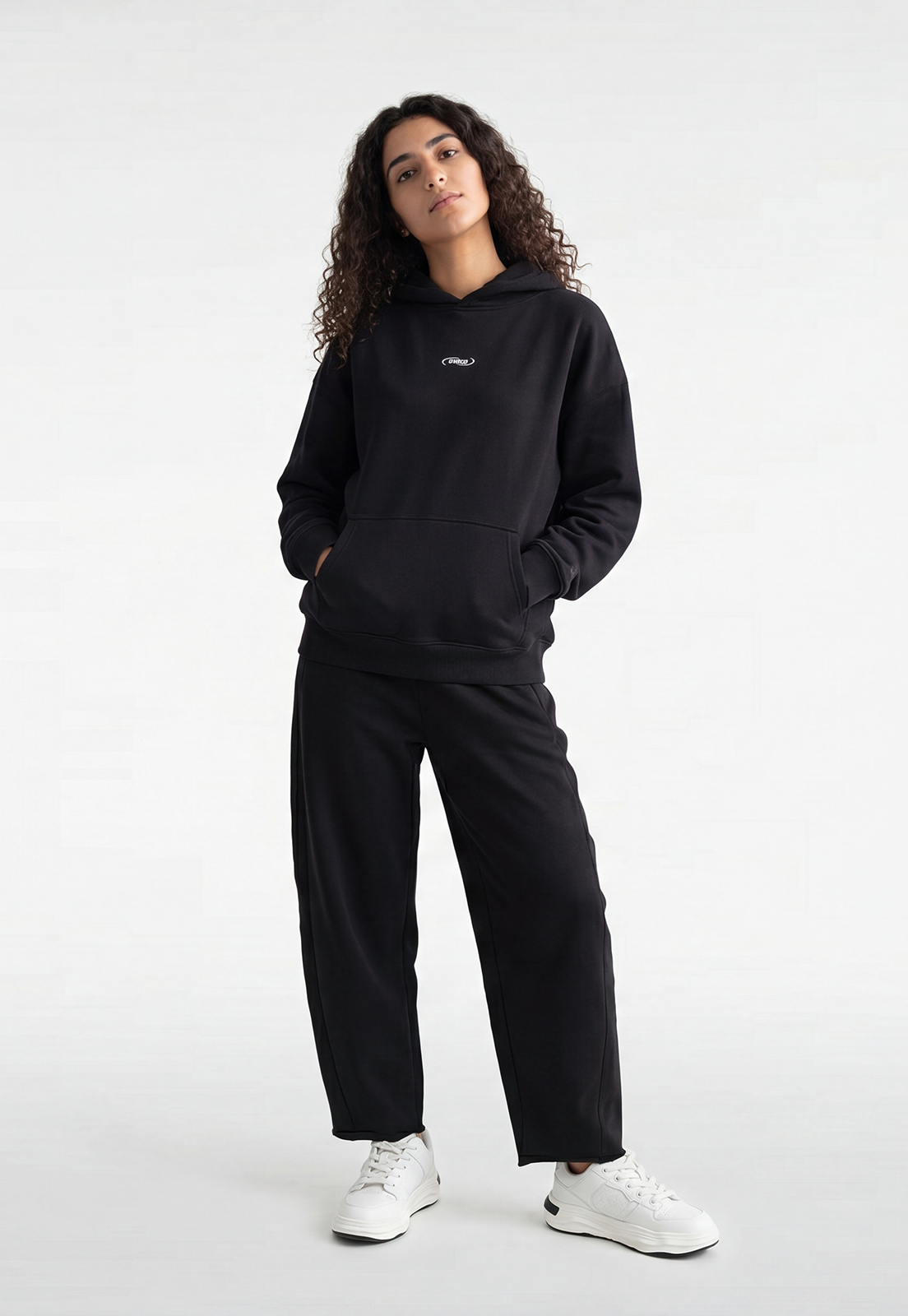 Polerón Mujer Hoodie Bordado Back Azul 2