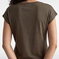 Polera Mujer Cuello V Soft Verde - Miniatura 4