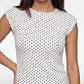 Polera Mujer Drapeada Polka Dots Blanco - Miniatura 3