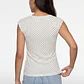 Polera Mujer Drapeada Polka Dots Blanco - Miniatura 4