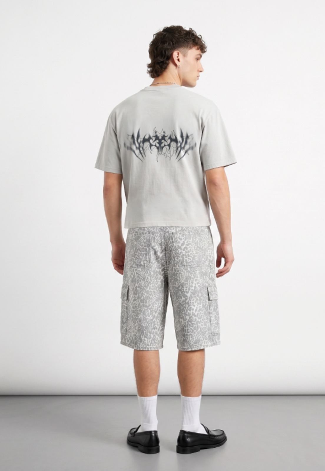 Bermuda Hombre Jort Animal Print Gris 2