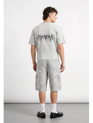 Bermuda Hombre Jort Animal Print Gris