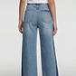 Jeans Mujer Extra Wide Led Bicolor Celeste - Miniatura 2
