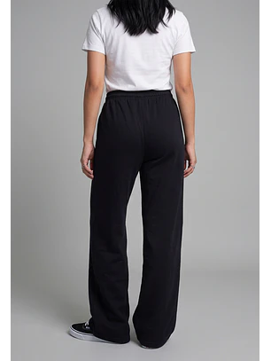 Pantalón Buzo Mujer Extra Baggy Negro