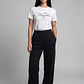Pantalón Buzo Mujer Extra Baggy Negro - Miniatura 1