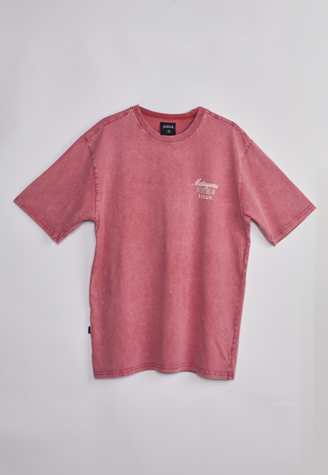 Polera Hombre Lavada Oriental Rojo 1