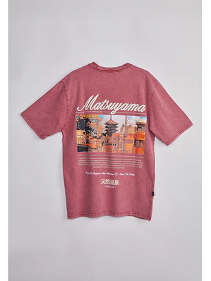 Polera Hombre Matsuyama Oriental Rojo
