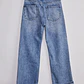 Jeans Mujer Wide Leg Folded Celeste - Miniatura 2