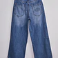 Jeans Mujer Baggy Tiro Alto Proceso Celeste - Miniatura 6