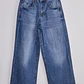 Jeans Mujer Baggy Tiro Alto Proceso Celeste - Miniatura 5