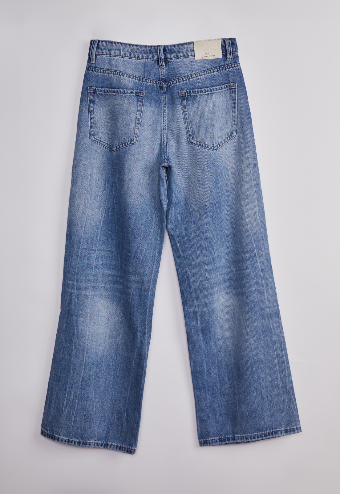 Jeans Mujer Relaxed Basta Tiro Bajo Celeste 2