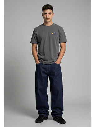 Jeans Hombre Super Baggy Raw Azul