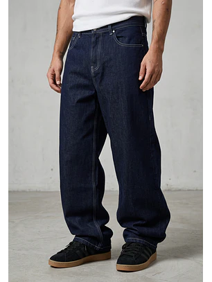 Jeans Hombre Super Baggy Raw Azul