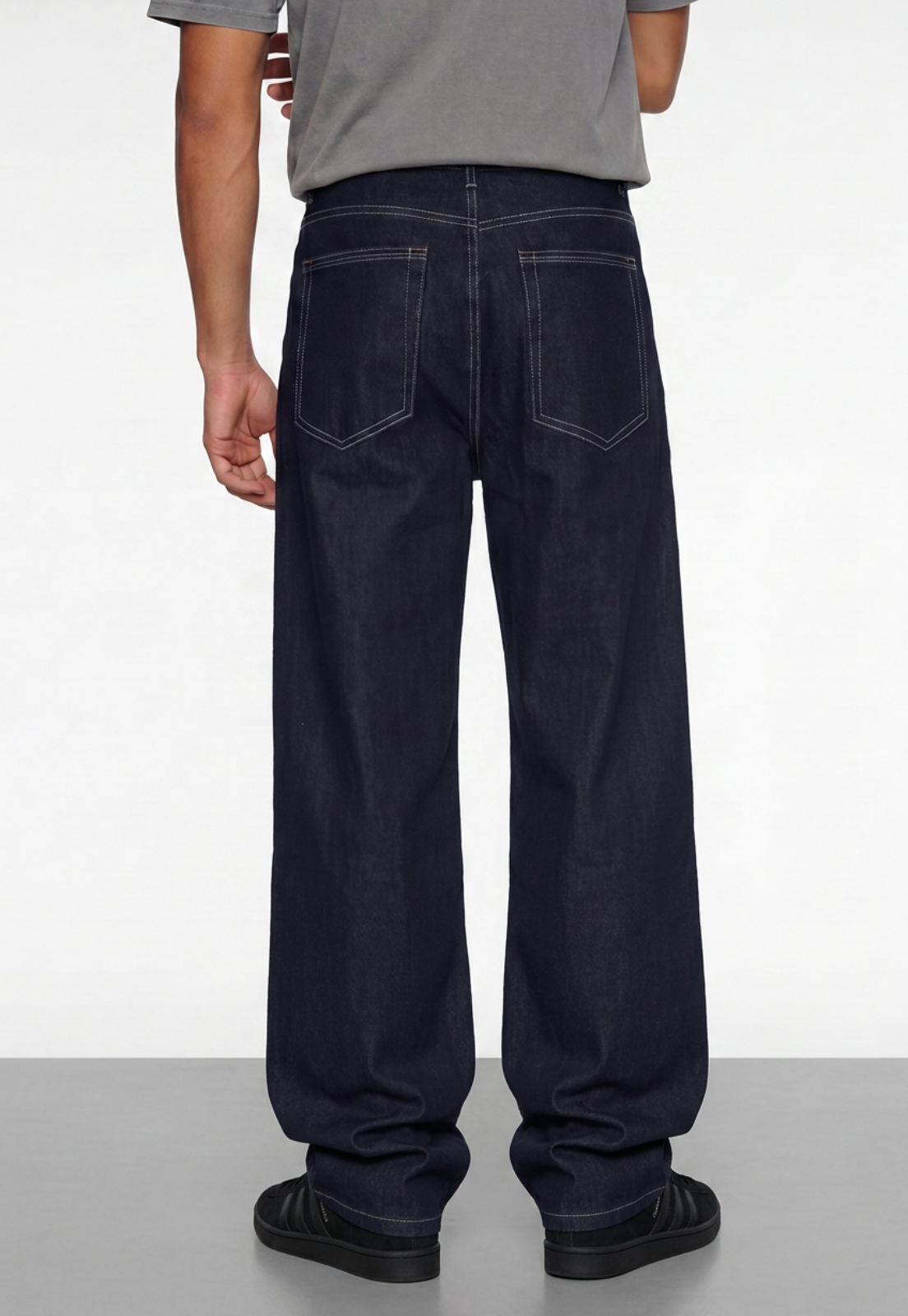 Jeans Hombre Super Baggy Raw Azul 3