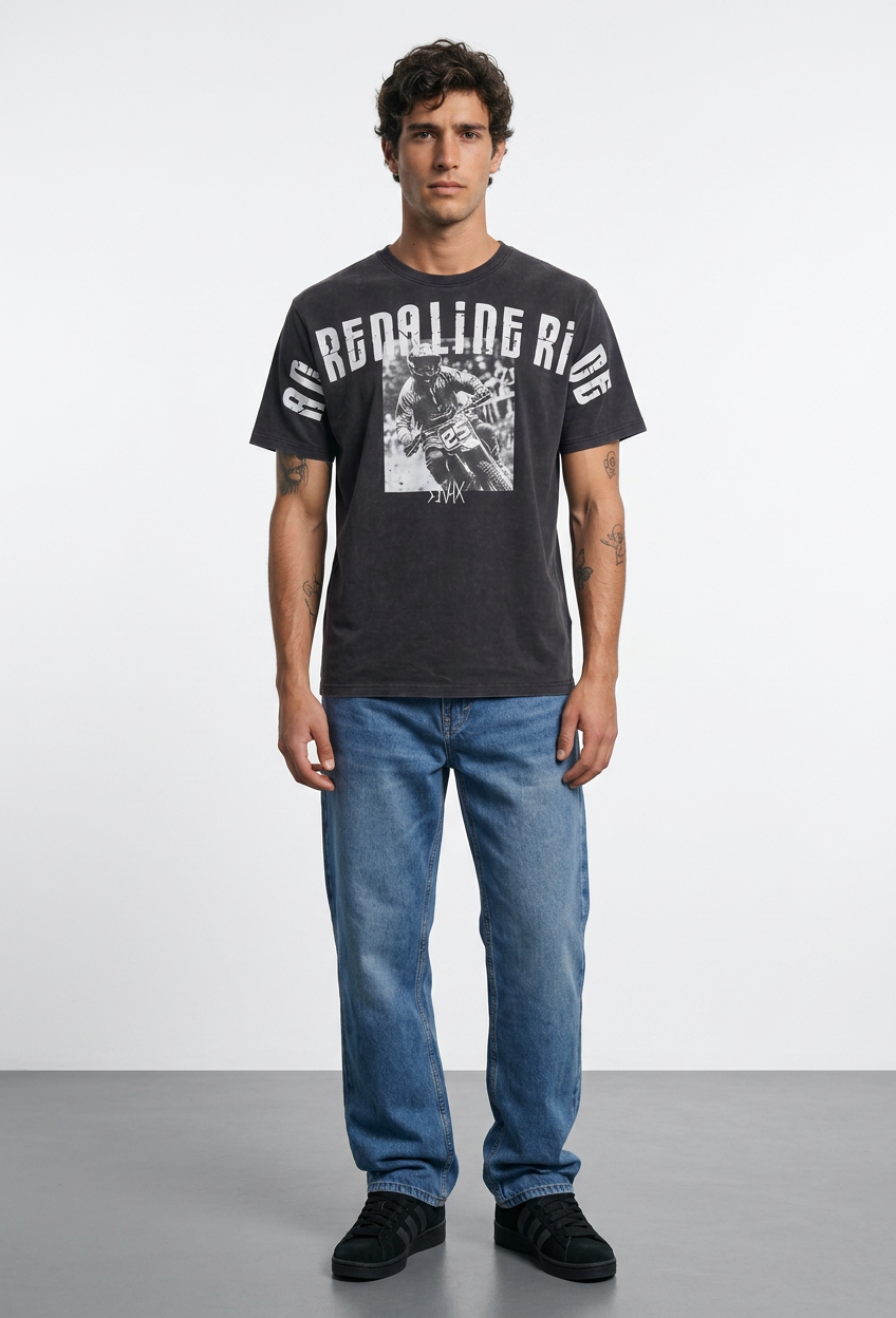 Jeans Hombre Straight Relaxed Proceso Azul 1