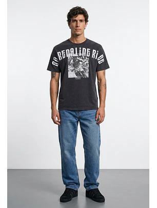 Jeans Hombre Straight Relaxed Proceso Azul