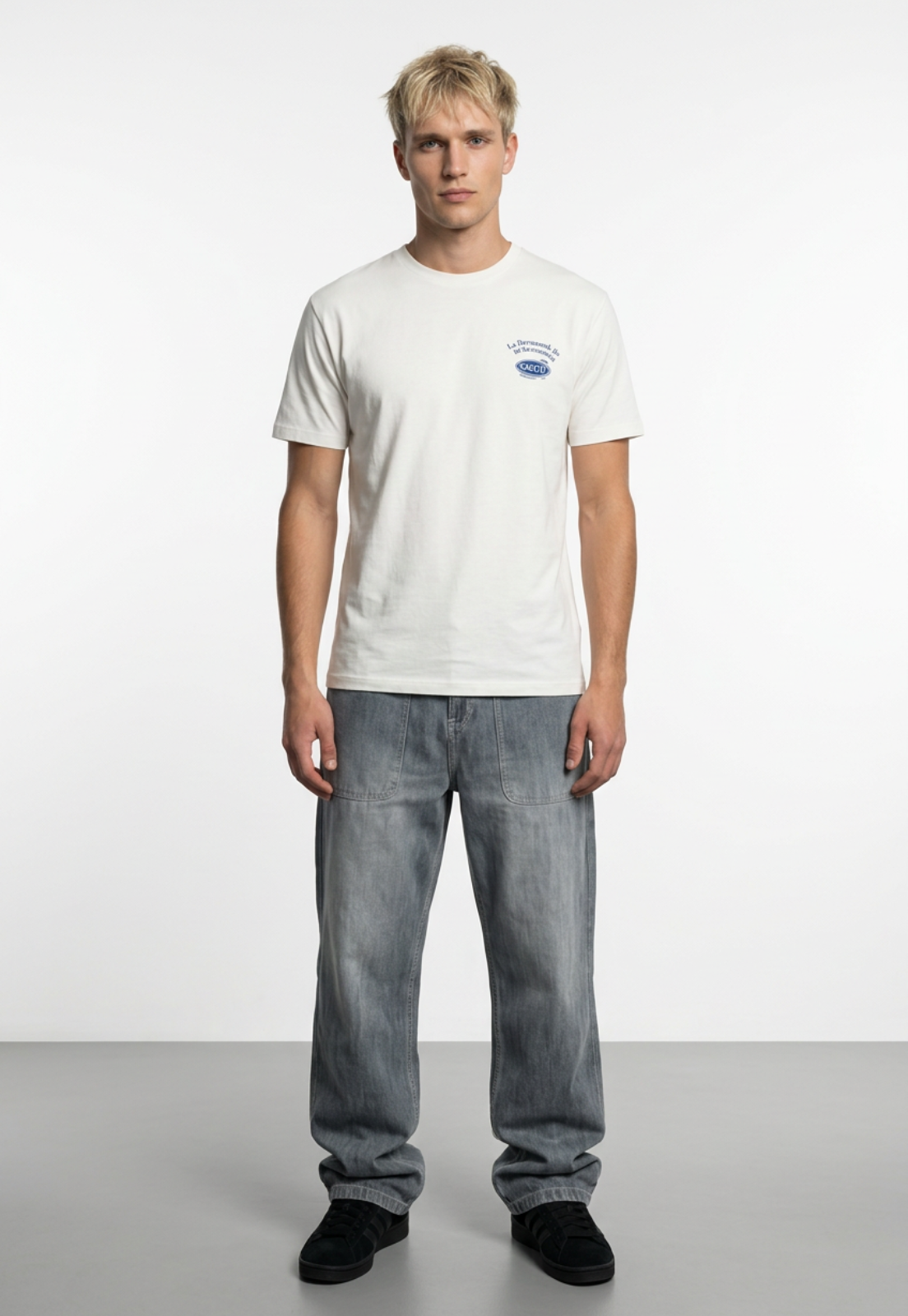 Polera Hombre Croissant Blanco 3