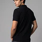 Polera Hombre Piqué Cierre Negro - Miniatura 2