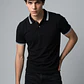 Polera Hombre Piqué Negro - Miniatura 1